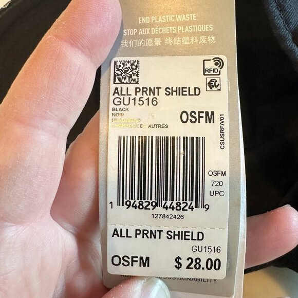 Adidas Black Baseball Golf Hat Outdoors OSFM Unisex‎ NWT - Picture 5 of 7